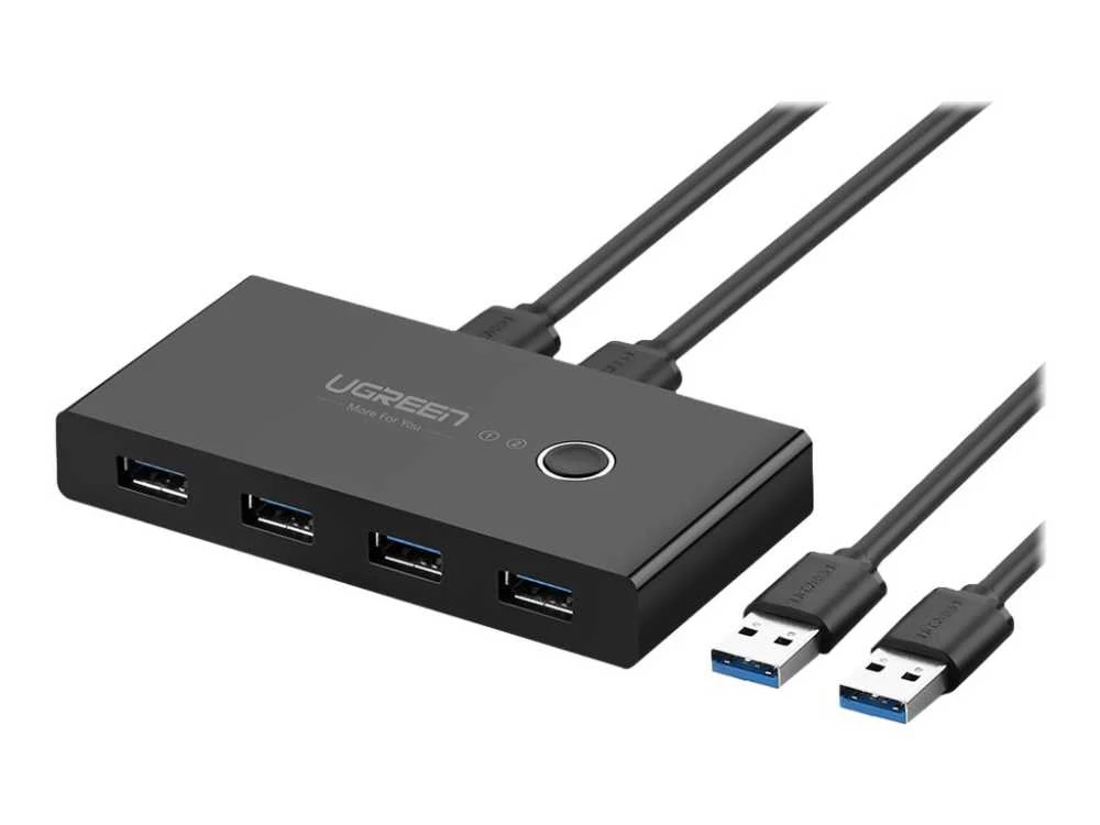 USB jungiklis KVM USB 2x4 UGREEN USB 3.0