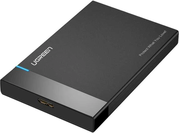 UGREEN 2,5 colio kietojo disko korpusas, skirtas 2,5 colio SATA SSD ir HDD