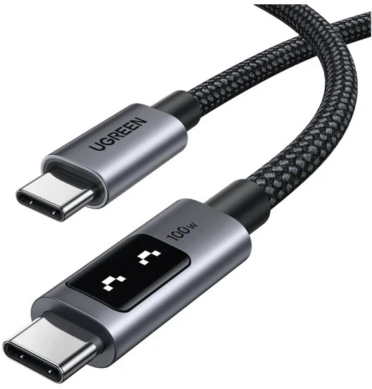 UGREEN Uno USB-C – USB-C kabelis, PD greitasis įkrovimas, 5A, 1 m