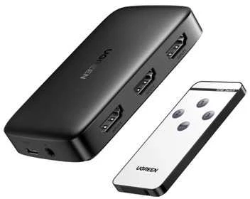 UGREEN šakotuvas CM332 3in1 HDMI 1.4 4K 30 Hz - Juodas
