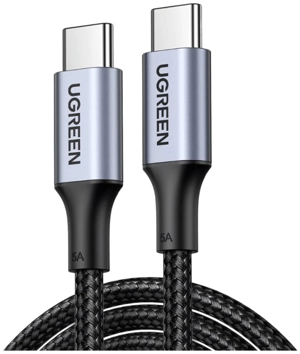 USB C į USB C laidas UGREEN US316, 100W, 3m - juodas