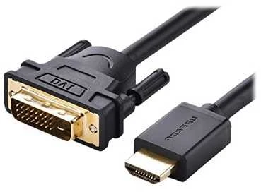 Kabelis Ugreen HDMI-DVI (24+1) kištukai 1.5m dvikryptis (1080P@60Hz) juodas HD106