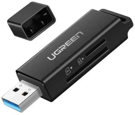 Atminties kortelė Kortelių skaitytuvas - Ugreen CM104 SD / TF USB 3.0 - Juodas