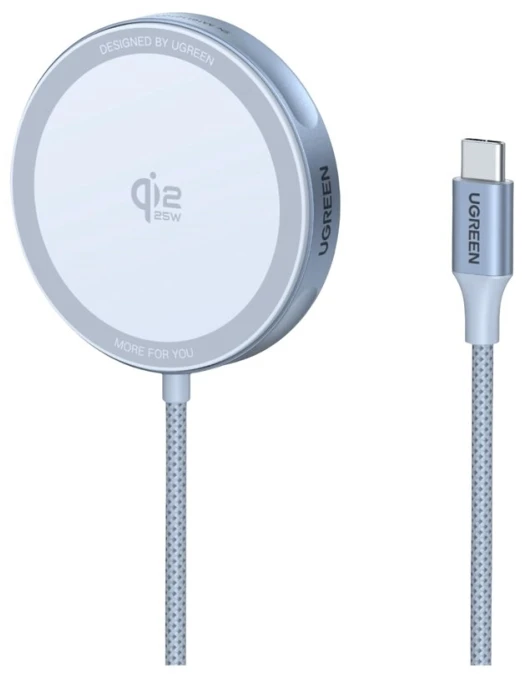 Įkroviklis indukcinė Ugreen MagFlow W753, Qi2 25W, 1.5m (pilka)