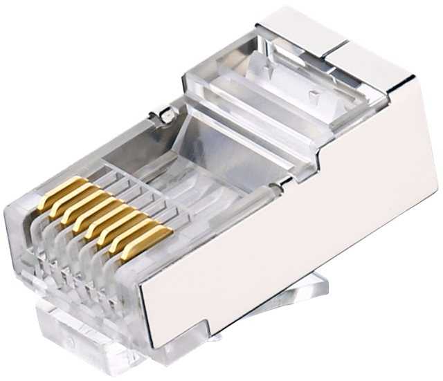 Ugreen Metalowa wtyczka RJ45 UGREEN Ethernet, 8P/8C, Cat.6, UTP (10vnt.)