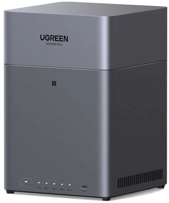 Serveris „UGREEN“ 4 skyrių tinklo saugykla DH4300 Plus ES bediskė