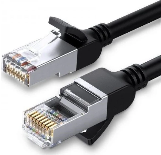 Ugreen NW101 50194 Ethernet Cat 6 U/UTP kabelis round 5m – juodos spalvos