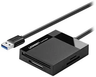 Kortelių skaitytuvas UGREEN CR125 4-in-1 USB 3.0 0.5m (juodas)