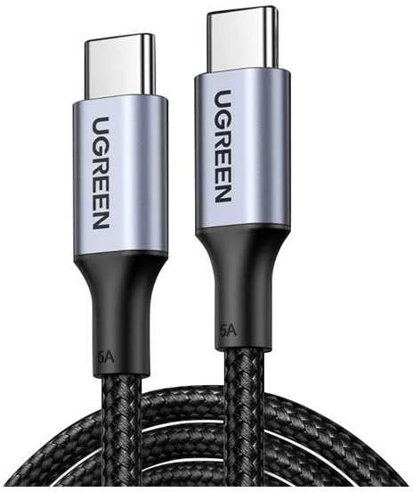 Ugreen US557 USB-C į USB-C laidas, 100 W, 5A (juodas)