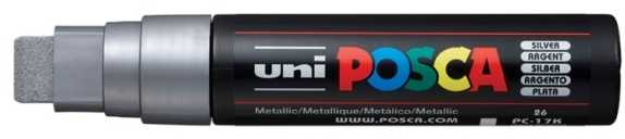 Uni-Ball Uni Marker Do Każdej Powierzchni POSCA PC-17K Sidabrinis