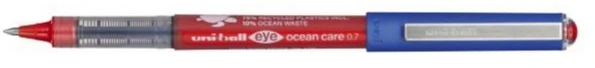 Uni Mitsubishi Pencil Rašiklis su skystu rašalu Uni-Ball ROLLERBALL EYE OCEAN CARE 0,7 mm Raudona (12 vnt.)