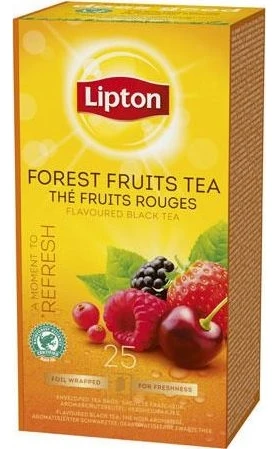 Unilever Arbata Lipton Forest Berry, 25 arbatos pakelių pakuotė