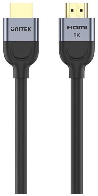 Unitek HDMI 2.1 8K 60Hz laidas, juodas, 1,5 m