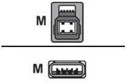 UNITEK C14095BK-2M USB kabelis USB 2.0 SPAUSDINtuvas M/M 2M USB 3.0 5Gbps