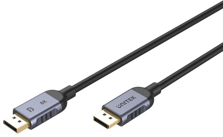 UNITEK C1628GY01-2M DisplayPort cable Juodas, Pilkas
