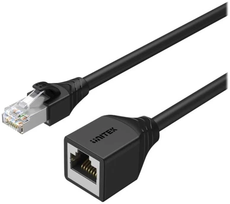 UNITEK Cat 6 STP 8P8C RJ45 Ethernet ilgintuvas M/F 2m C1896BK-2M