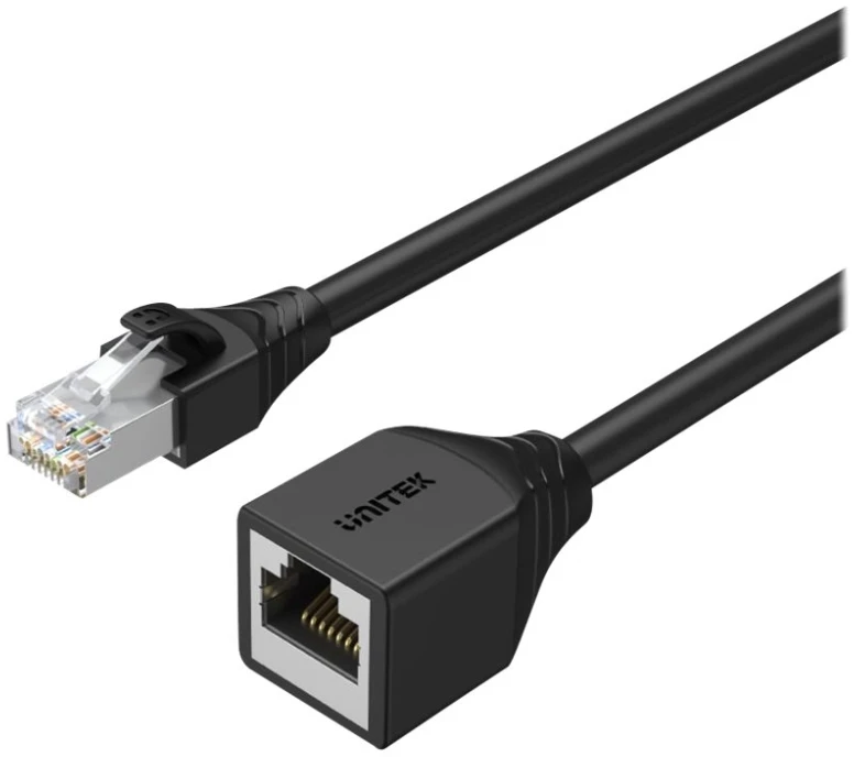 UNITEK Cat 6 STP 8P8C RJ45 Ethernet ilgintuvas M/F 5m C1896BK-5M