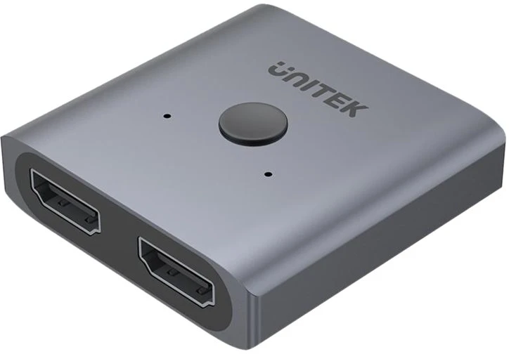 UNITEK V1127A Aliuminio HDMI 2.0 4K jungiklis 2-to-1 dvikryptis