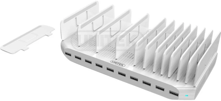 "UNITEK Y-2172 Unitek Docking Station 10x USB 2,4A, 96W Y-2172"