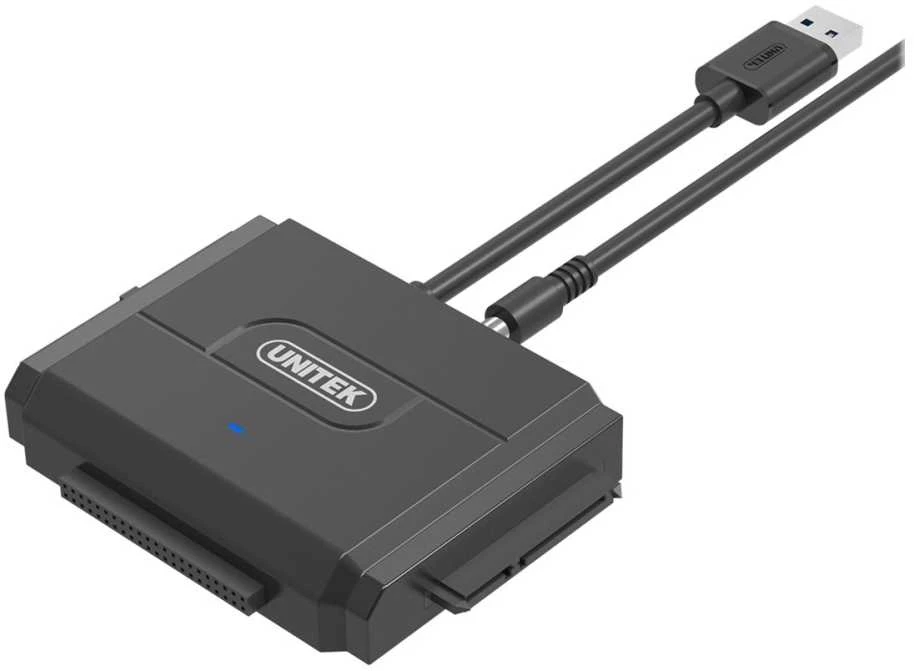 UNITEK Y-3324 Unitek konverteris USB 3.0 į IDE+SATA II su įjungimo/išjungimo jungikliu, Y-3324
