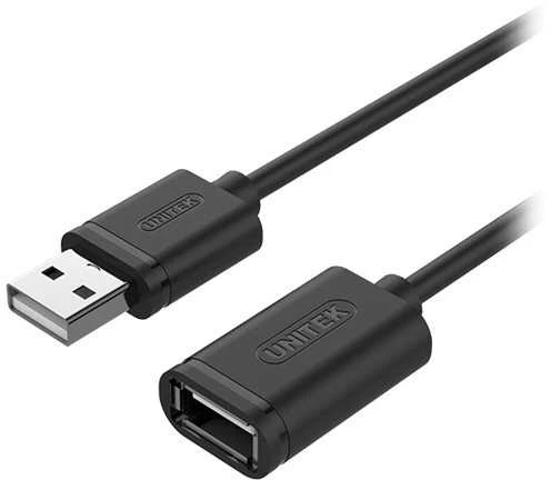 UNITEK Y-C447GBK Unitek USB plėtinio keitiklis USB2.0 AM-AF, 0,5m Y-C447GBK