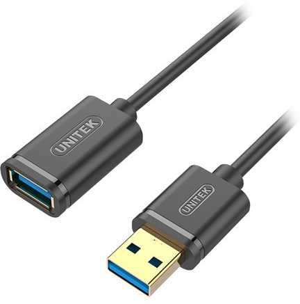 UNITEK Y-C459GBK Unitek USB plėtinio keitiklis USB3.0 AM-AF, 2,0m Y-C459GBK