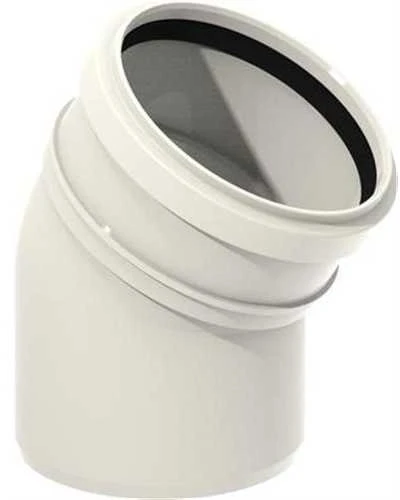 Uponor Decibelinis lenkimo vamzdis 110 mm 30° su 1 įvore