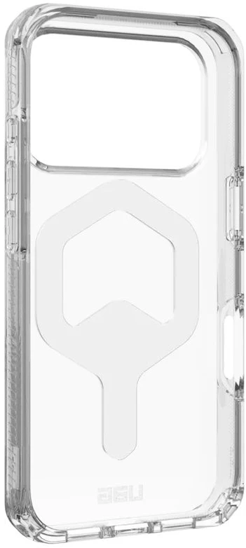 Urban Armor Gear UAG Plyo MagSafe dėklas, skirtas iPhone 17 Pro – skaidrus ir baltas