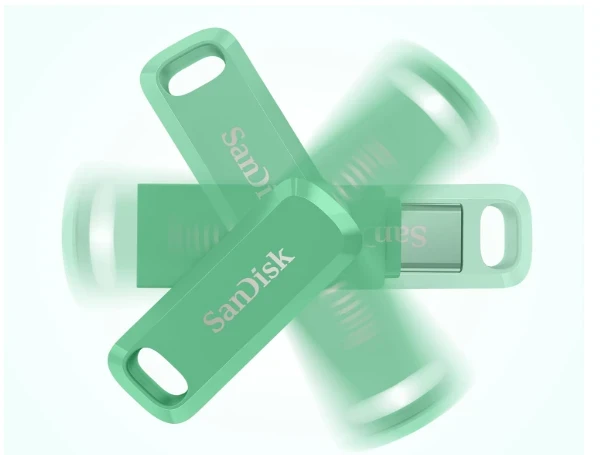 USB laikmena Sandisk Ultra Dual Drive Go 1 TB, žalia