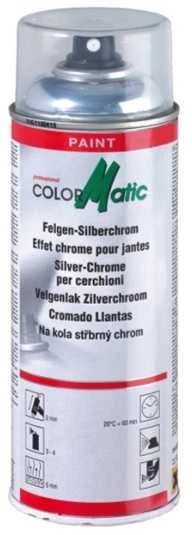 „ColorMatic“ ratlankių purškiklis, sidabro ir chromo spalvos, 400 ml.