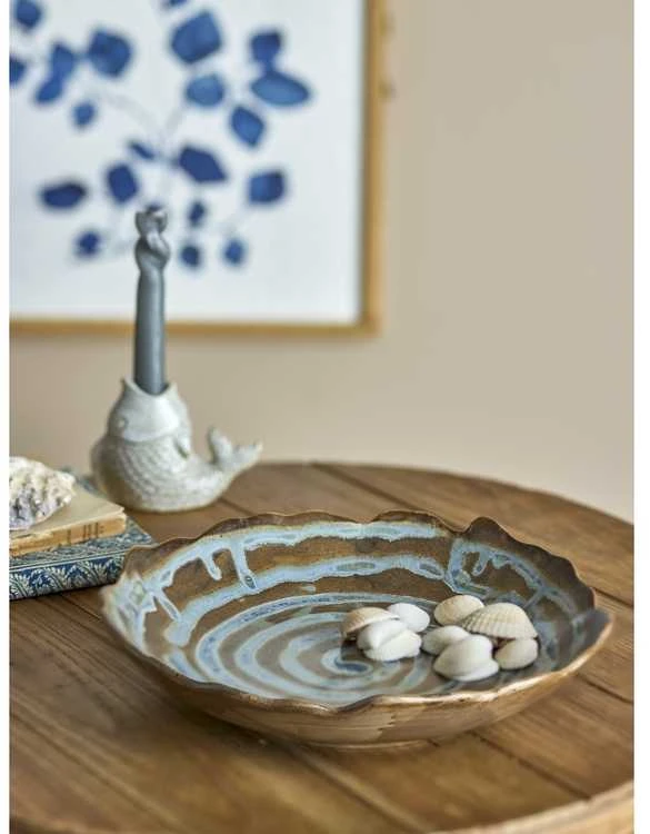 CREATIVE COLLECTION Marjorie lėkštė, mėlyna, keramikos dirbiniai
