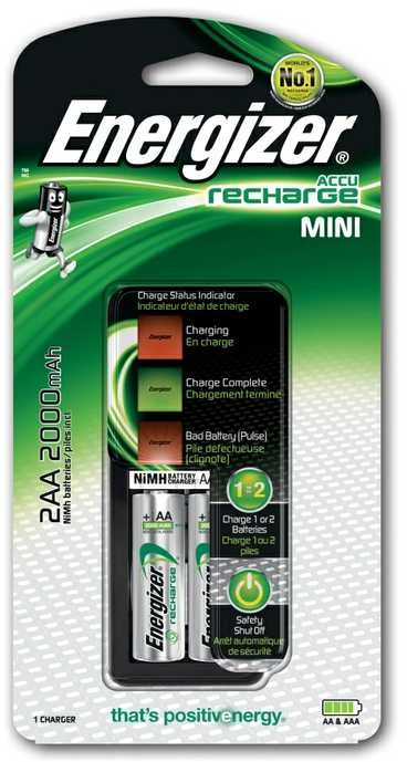 Įkr. elementų kroviklis ENERGIZER+2 vnt. AA įkr. elementai