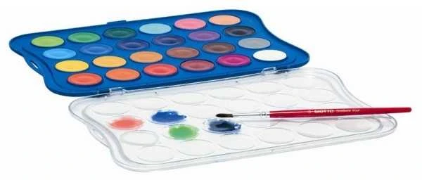 Giotto Acquerli akvarelės rinkinys 24 spalvos su teptuku