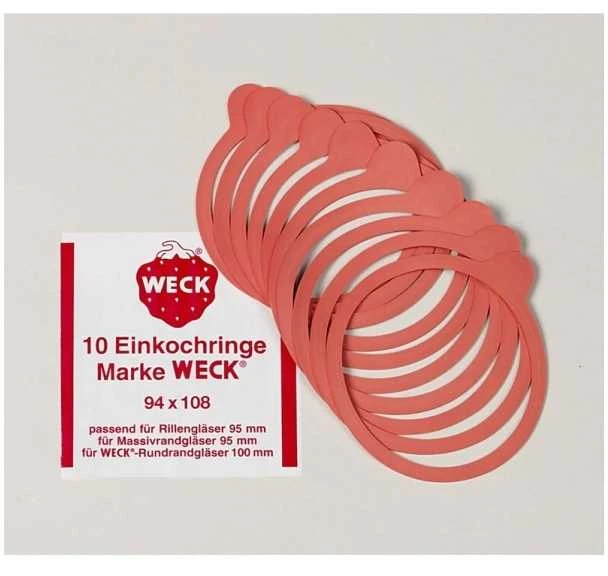 Weck gasket, 10 cm, 6 pcs