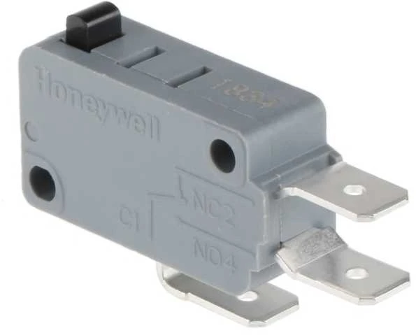 Honeywell stūmoklinis mikrojungiklis, skirtukinis kontaktas, 16 A 250 V ac, SPDT