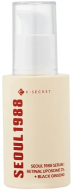 K-Secret Seoul 1988 Serum Retinal Liposome 2% + Juodas Ginseng veido serumas, 30 ml
