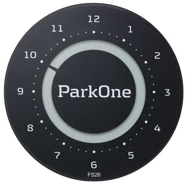 Need It „ParkOne 2“ – juodas elektroninis parkavimo diskas