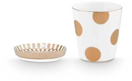 PIP Studio rinkinys/2 puodeliai SM arbatos antgaliai auksiniai