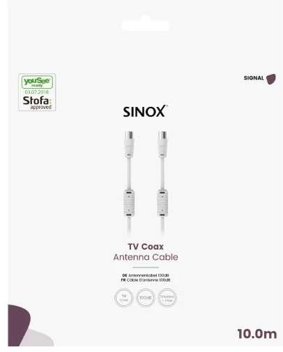 Sinox 10m antenos kabelis pakuotėje