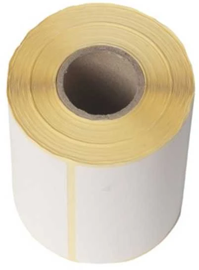 Terminė etiketė be spaudos, balta ECO 100x150mm Ø40mm 400vnt/ritinėlis