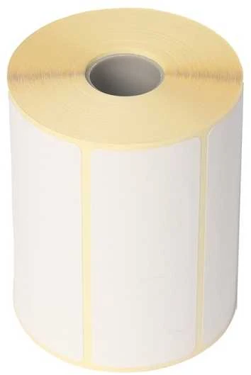 Usorteret Terminė etiketė be spaudos, balta, su perforacija ECO, 102x192 mm - 350 vnt./ritinėlis
