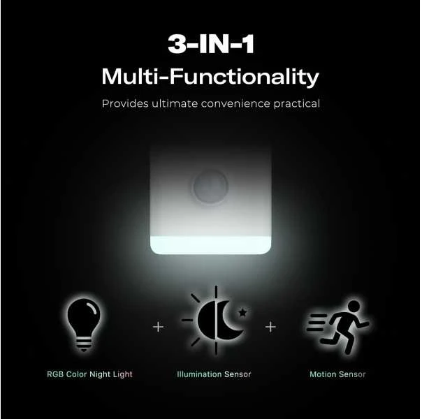 Planet Thirdreality Wi-Fi Matter išmanioji naktinė RGB lemputė 3 in 1