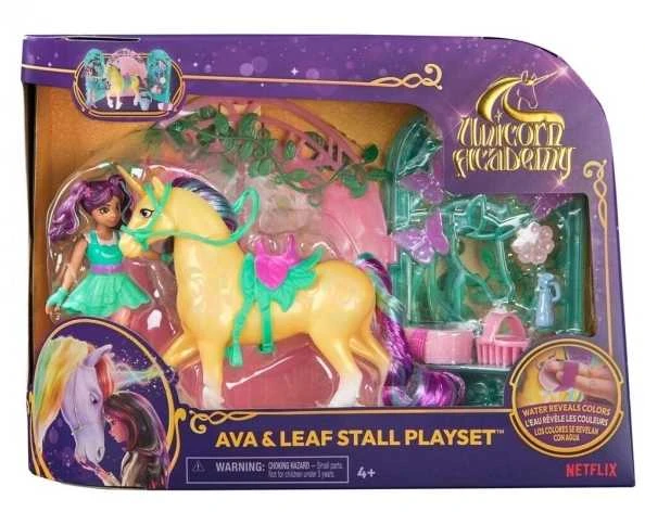 Spin Master Unicorn Academy Vienaragio akademija – Ava ir lapų prekystalio žaidimų rinkinys – (6072051)