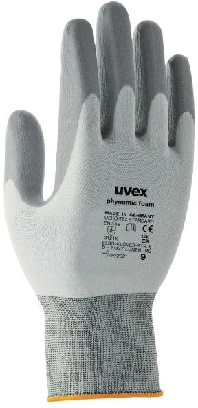 Uvex rankų apsaugos pirštinės phynomic FOAM dydžio. 9