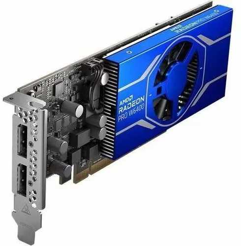 Vaizdo plokštė Grafikos plokštė AMD Radeon Pro W6400 - 4GB GDDR6, PCIe 4.0 x4, 2x DP