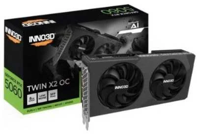 INNO3D RTX 5060 Twin X2 OC 8GB vaizdo plokštė