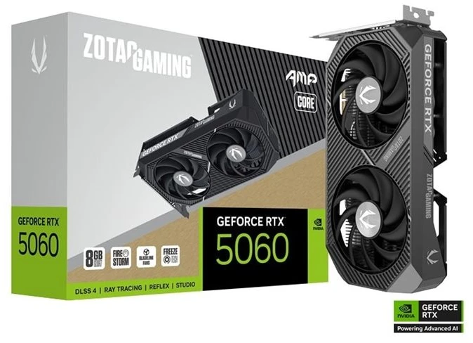 ZOTAC GAMING GeForce RTX 5060 AMP Core - vaizdo plokštė
