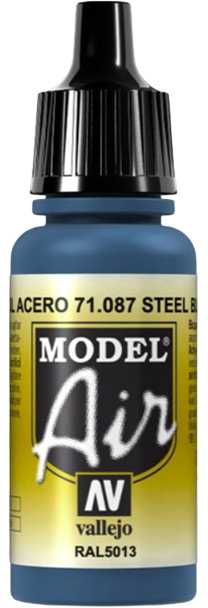 Vallejo Vallejo Model Air Steel Mėlyna 71.087 universalus