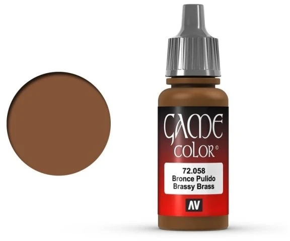 Vallejo Vallejo: 72.058 – Žaidimo spalva – Metallic – Žalvarinė (18 ml)