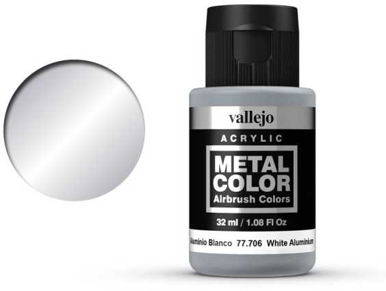 Vallejo metalo spalva 77706 baltas aliuminis Vallejo universalny